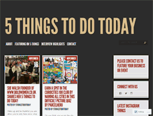 Tablet Screenshot of 5thingstodotoday.com